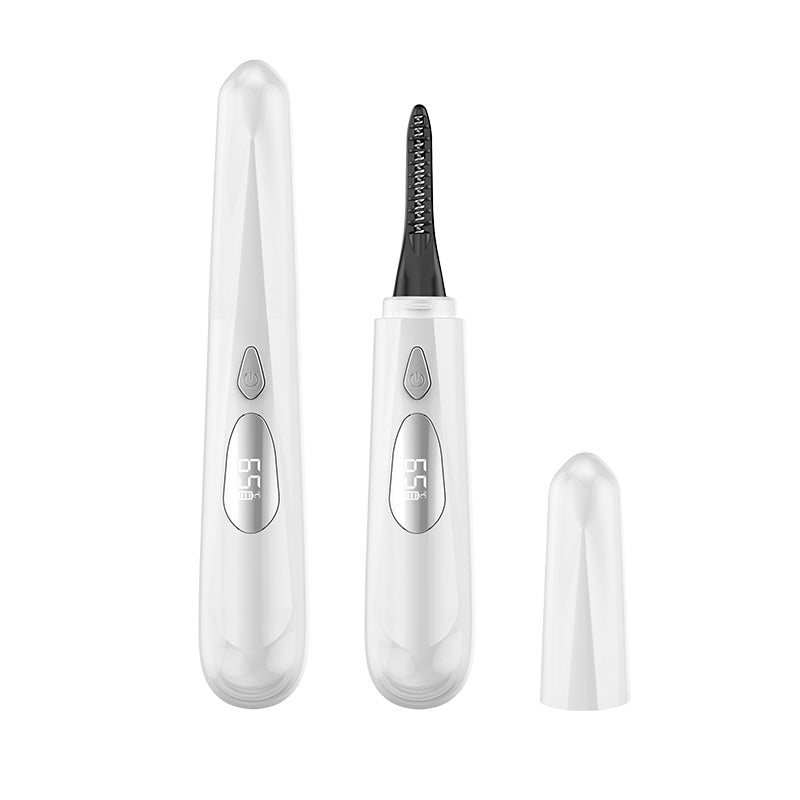Heated Eyelash Curler for Women - 10s Fast Heating, 4 Adjustable Temp (131℉ - 185℉), LED Display, 24H Long-Lasting Curling Eye Lash Curler, Ergonomic Design, Travel-Friendly Makeup Tool Gift