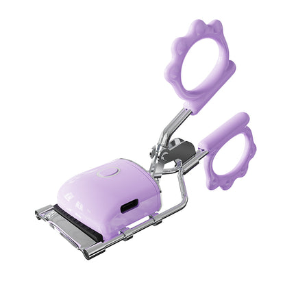 Heated Eyelash Curler with Comb, Rechargeable Battery Powered, Easy Natural Curls, Beauty Tool for Women, Curling